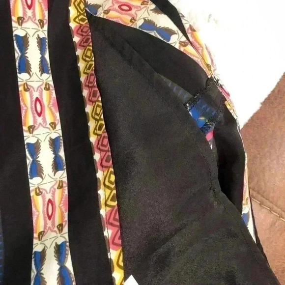 Camilla Tree Women’s Medium Black Multicolor Artsy Boho Abstract Dress - Picture 6 of 6